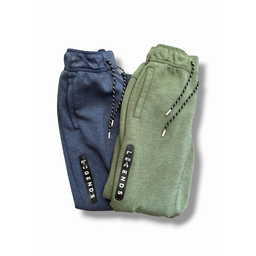 Legends Jogger Mens Small S Green Blue Athletic Performance Sweat Pants Lot Of 2